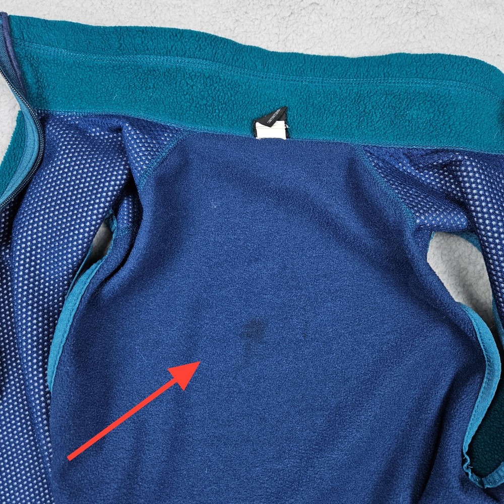 Vintage Patagonia (Men's Small) Blue Fleece Vest Full Zip PEF Synchilla USA Made - Picture 3 of 9
